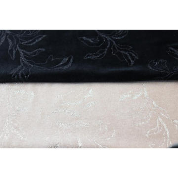 Tecido de malha poli estampado tecido de veludo para sofá